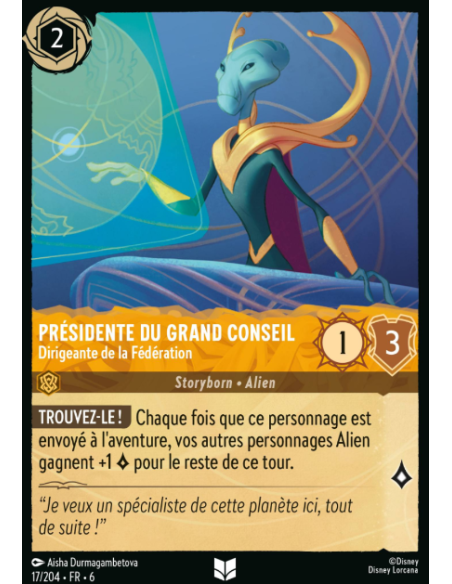 S6 - 017/204 - Présidente du grand conseil - Dirigeante de la fédération