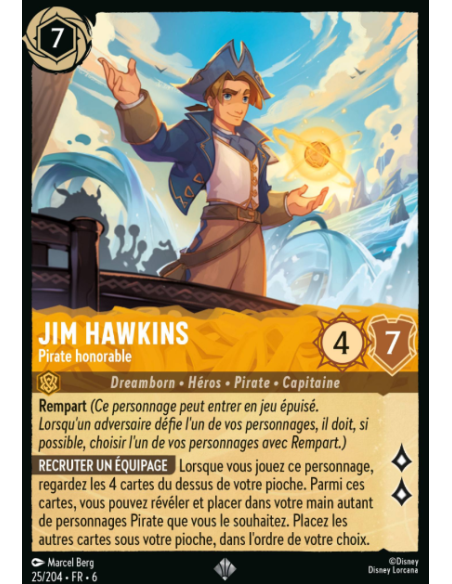 S6 - 025/204 - Jim Hawkins - Pirate honorable