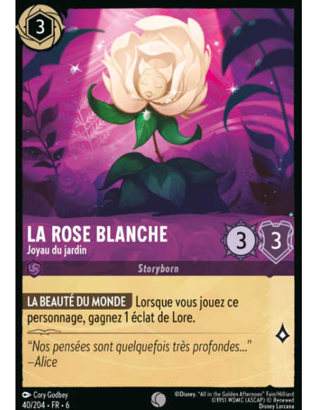 S6 - 040/204 - La Rose blanche - Joyau du jardin