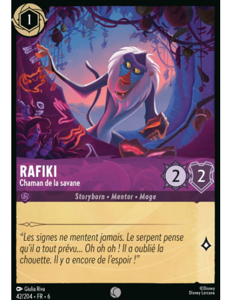 S6 - 042/204 - Rafiki - Chaman de la savane