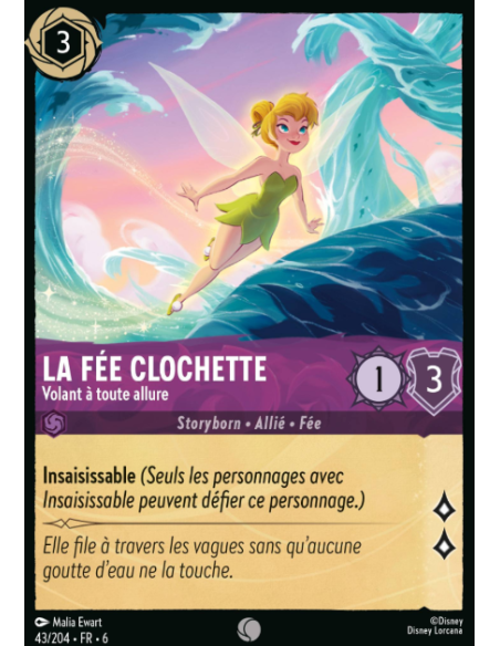 S6 - 043/204 - La fée Clochette - Volant à toute allure