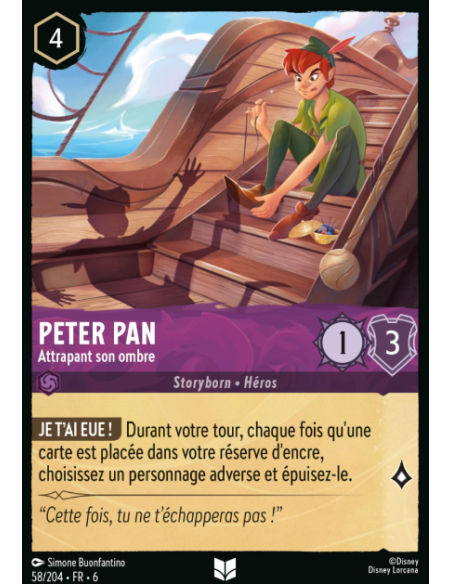 S6 - 058/204 - Peter Pan - attrapant son ombre
