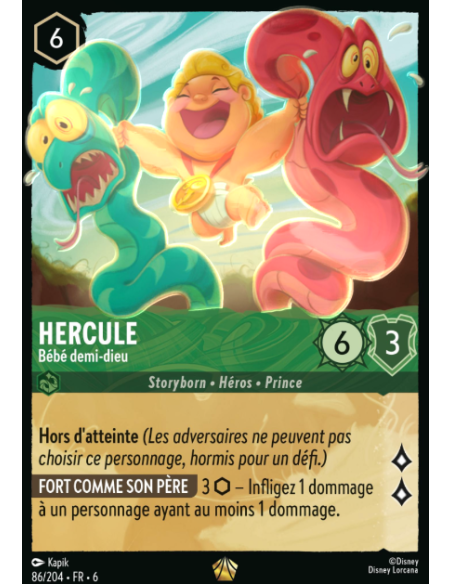 S6 - 086/204 - Hercule - Bébé demi-dieu