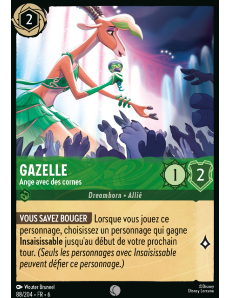 S6 - 088/204 - Gazelle - Ange avec des cornes