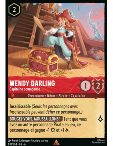 S6 - 108/204 - Wendy Darling - Capitaine courageuse
