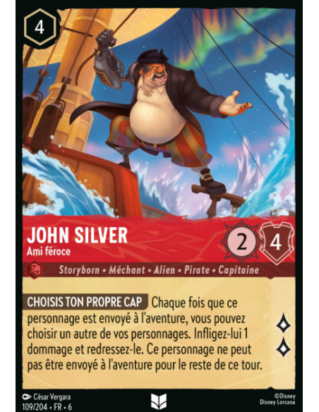 S6 - 109/204 - John Silver - Ami féroce