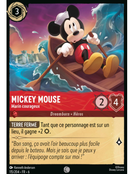 S6 - 115/204 - Mickey Mouse - Marin Courageux
