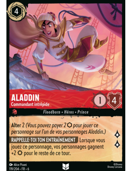 S6 - 119/204 - Aladdin - Commandant intrépide