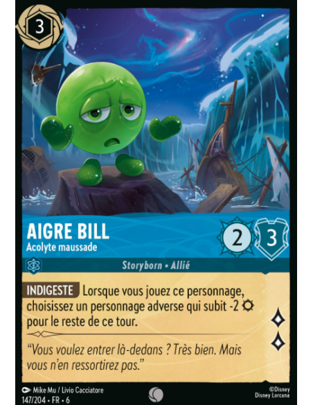 S6 - 147/204 - Aigre Bill - Acolyte maussade