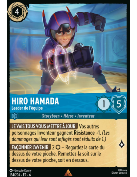 S6 - 154/204 - Hiro Hamada - Leader de l'équipe