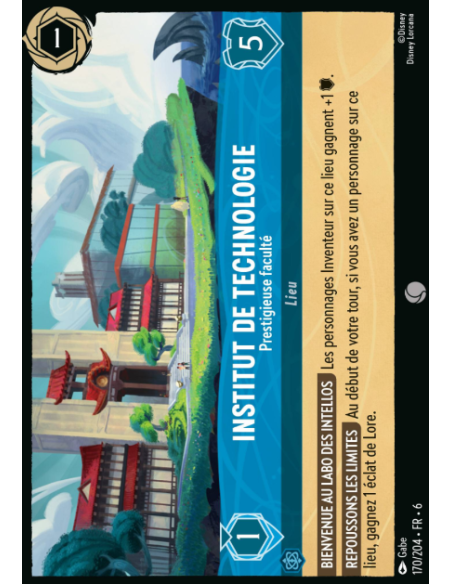 S6 - 170/204 - Institut de Technologie - Prestigieuse faculté