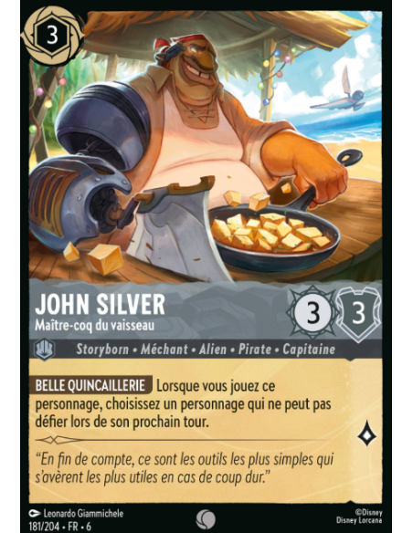 S6 - 181/204 - John Silver - Maître-coq du vaisseau