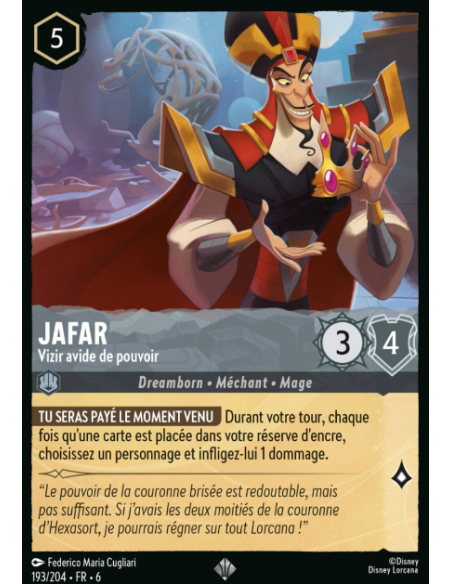 S6 - 193/204 - Jafar - Vizir avide de pouvoir