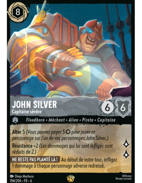 S6 - 194/204 - John Silver - Capitaine sévère