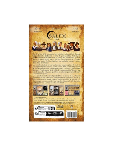 Salem 1692 - Visuel de l'arrière de la boîte