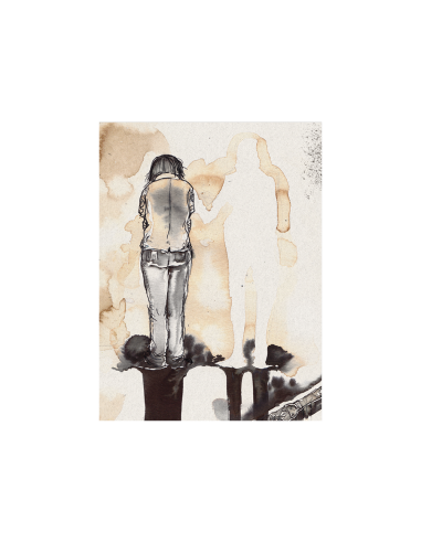 Quand les murs me parlent - Visuel d'une des pages - Enfant de dos