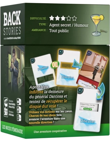 Back Stories : Les Noces d'Émeraude - Visuel de la boite arrière dos Back Stories : Les Noces d'Émeraude - Visuel de la boite arrière dos