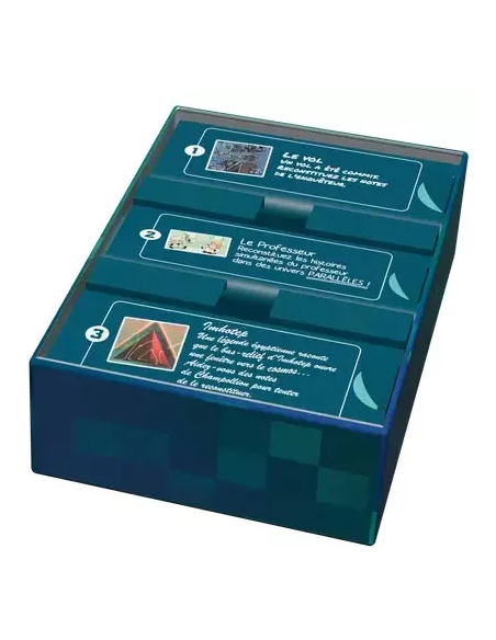 Behind - jeu de société - visuel des trois enquêtes