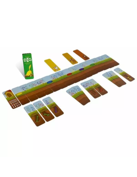 Dig - NanoGame - jeu de société - visuel de l'intérieur de la boîte