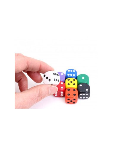 visuel de 8 dés 18cm à 6 faces