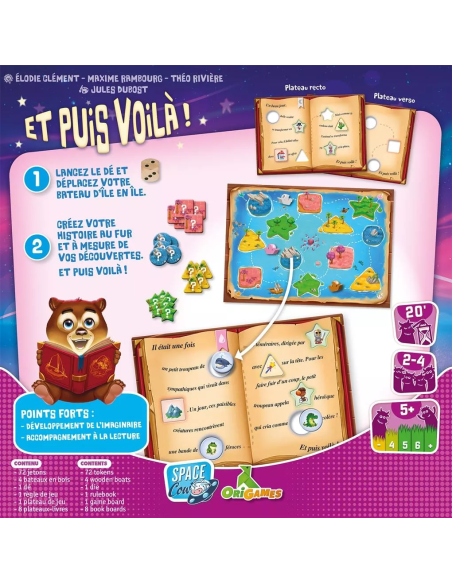Et Puis Voilà ! - Jeu de création d'histoire - jeux enfants ( Visuel de la boîte arrière dos