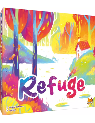 Refuge - Jeu familial visuel de la boite traversée voyage couleurs