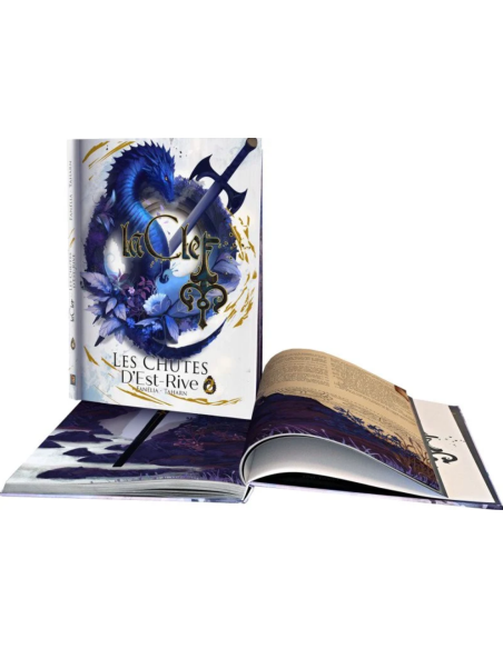 La Clef : Tome 2 - Les Chutes D'Est-Rive - Visuel de la boite avec le livre