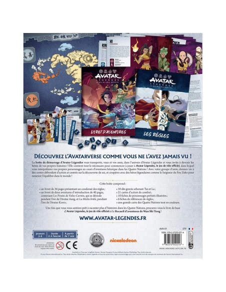 Avatar : Boîte de Démarrage - Jeux de Rôle