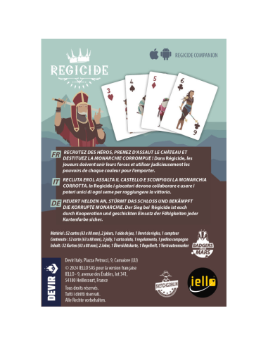 Regicide - Jeux de société - Jeux Coopératifs - dos de la boite
