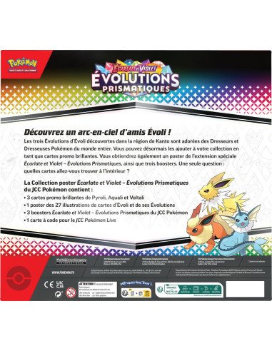 Pokémon EV8.5 : Coffret Poster Evolutions Prismatiques