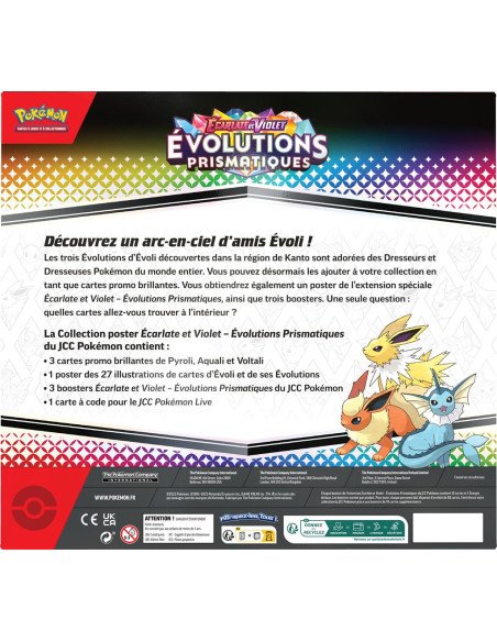 Pokémon EV8.5 : Coffret Poster Evolutions Prismatiques