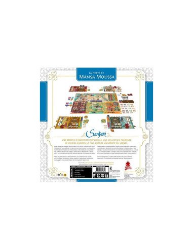 Sankore - jeu de société - visuel de l'arrière de la boîte