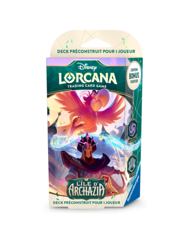 Disney Lorcana : Deck de Démarrage Améthyste / Acier - Set 7 L'Île d'Archazia