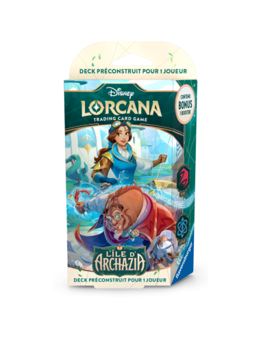 Disney Lorcana : Deck de Démarrage Rubis / Saphir - Set 7 L'Île d'Archazia