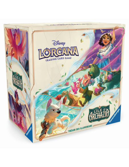 Disney Lorcana : Trove Pack Chapitre 7 L'Île d'Archazia FR - De biais Disney Lorcana : Trove Pack Chapitre 7 L'Île d'Archazia FR - De biais