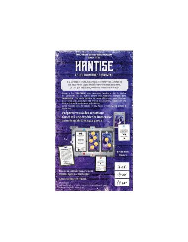 Hantise - jeu de société - visuel de l'intérieur de l'arrière de la boîte