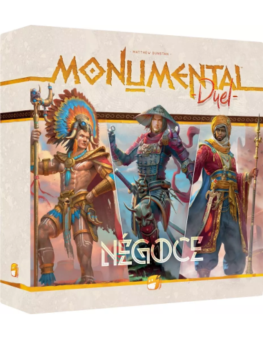 Monumental Duel - Négoce - visuel de la boite blanche Aventuriers png