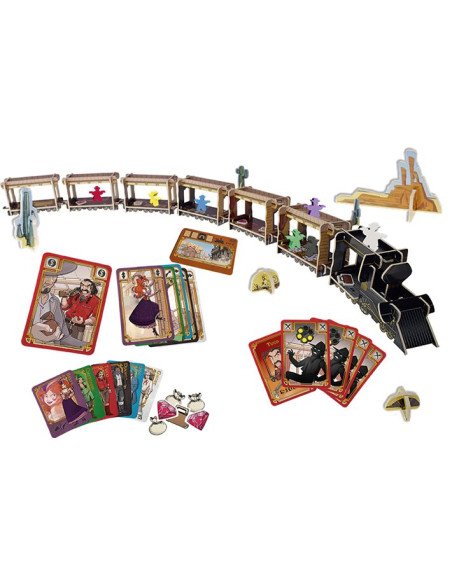 Colt Express - jeu de société - visuel de l'intérieur de la boîte