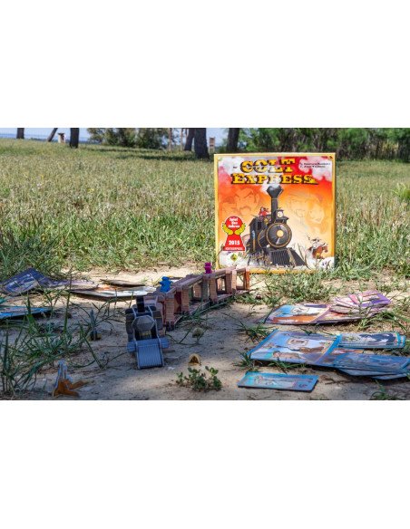 Colt Express - jeu de société - visuel du jeu mis en scène