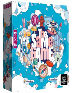 The Same Game - jeu d'ambiance - visuel de la boite bleu avant