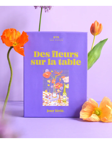 Des fleurs sur la table - Puzzle 1000 pièces - Visuel de la boite du puzzle