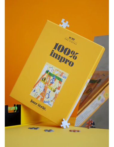 100% impro - Puzzle 500 pièces - couverture de la boite