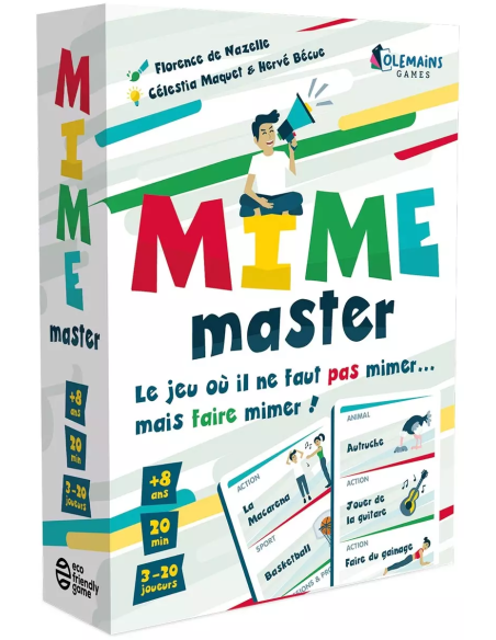 Mime master - jeu de société - couverture de la boite