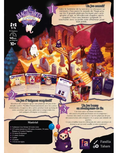 Magicarta : Le Fantôme de la Sorcière - visuel de la boite arrière dos webt png