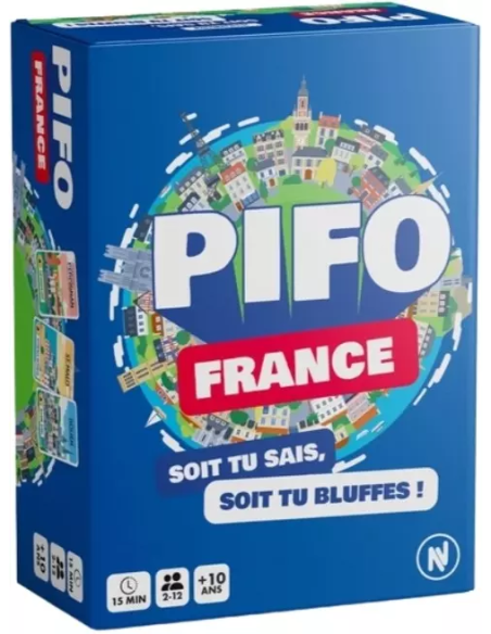 Pifo France - Jeu de société - Jeu d'ambiance - Couverture de la boite de jeu