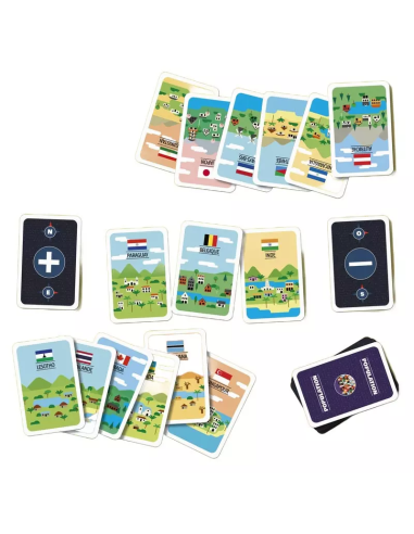 Pifo monde - Jeu de société - Jeu d'ambiance - Contenu de la boite - Cartes
