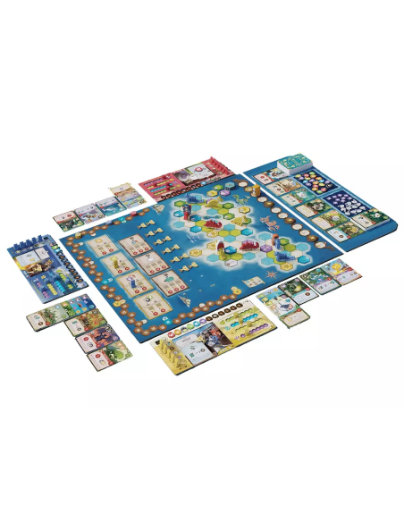 Wondrous creatures - Jeu de société - Jeu de placement d'ouvrier - Plateau et contenu du jeu