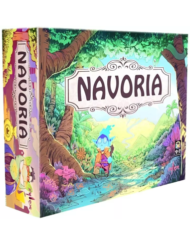 Navoria - Jeu de société - Jeu placement d'ouvrier - Couverture de la boite de jeu