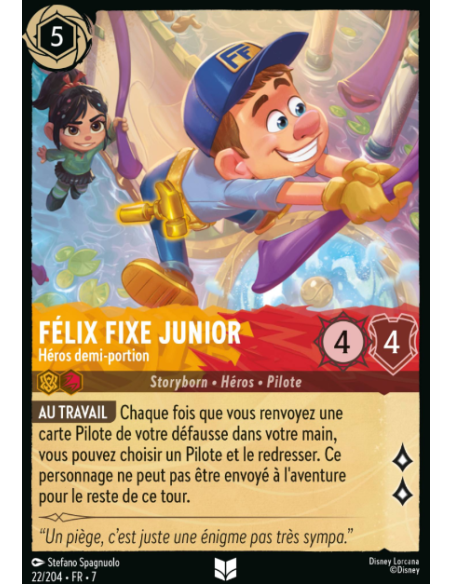 S7 - 022/204 - Félix Fixe Junior - Héros Demi-Portion