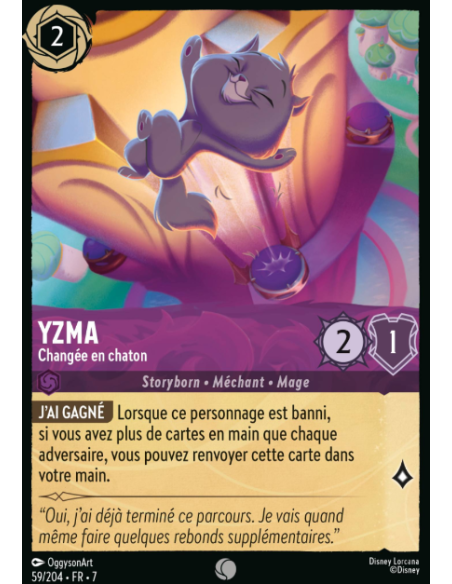 S7 - 059/204 - Yzma - Changée en Chaton
